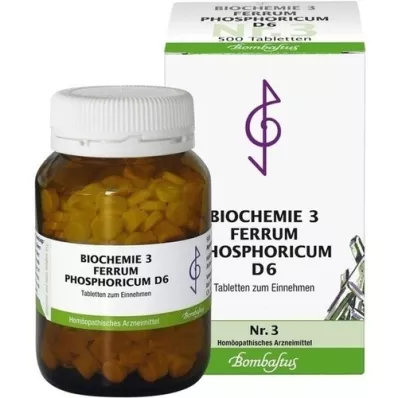 BIOCHEMIE 3 Ferrum phosphoricum D 6 tablet, 500 kosov