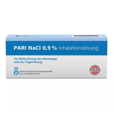 PARI Ampule za inhalacijsko raztopino NaCl, 20X2,5 ml PARI Ampule za inhalacijsko raztopino NaCl, 20X2,5 ml