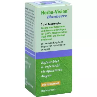 HERBA-VISION Kapljice za oči z borovnicami, 15 ml