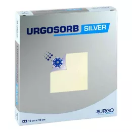 URGOSORB Srebrne komprese 10x10 cm, 10 kosov