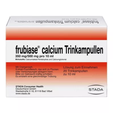 FRUBIASE CALCIUM T Ampule za pitje, 20 kosov FRUBIASE CALCIUM T Ampule za pitje, 20 kosov