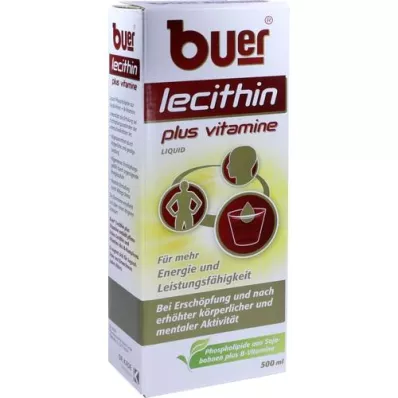 BUER LECITHIN Plus Vitamins tekočina, 500 ml