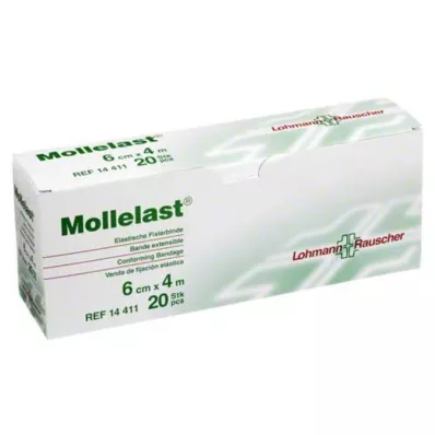 MOLLELAST Povoji 6 cmx4 m, posamično pakirani, 20 kosov MOLLELAST Povoji 6 cmx4 m, posamično pakirani, 20 kosov