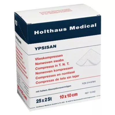 KOMPRESSEN YPSISAN 10x10 cm sterilno, 25X2 kosov KOMPRESSEN YPSISAN 10x10 cm sterilno, 25X2 kosov
