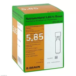 NATRIUMCHLORID 5,85 % rjava MPC Infuzijska raztopina, 20X20 ml