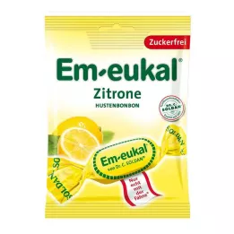 EM-EUKAL Limonini bonboni brez sladkorja, 75 g