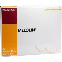 MELOLIN Obloge za rane 10x10 cm, sterilne, 10 kosov