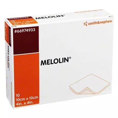 MELOLIN Obloge za rane 10x10 cm, sterilne, 10 kosov