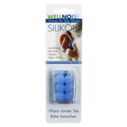 WELLNOISE Ušesni čepki modri blister, 3X2 kosi