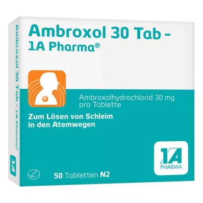Ambroxol 30 Tab-1A Pharma (50 kosov) Ambroxol 30 Tab-1A Pharma (50 kosov)