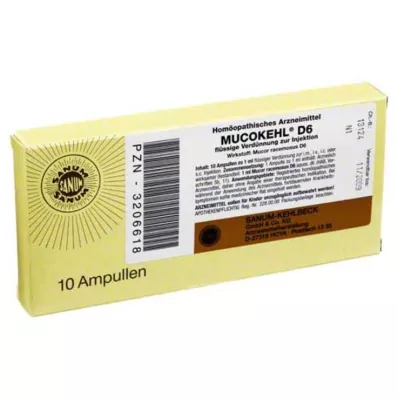 MUCOKEHL Ampule D 6, 10X1 ml