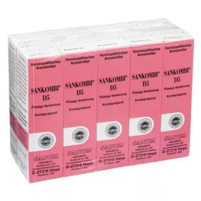 SANKOMBI D 5 kapljic, 10X10 ml