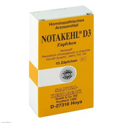 NOTAKEHL D 3 Svečke, 10 kosov