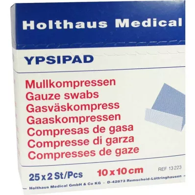 MULLKOMPRESSEN Ypsipad 10x10 cm, sterilni, 8-kratni, 25X2 kosov MULLKOMPRESSEN Ypsipad 10x10 cm, sterilni, 8-kratni, 25X2 kosov