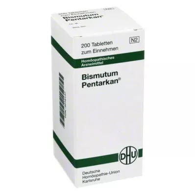 BISMUTUM PENTARKAN Tablete, 200 kosov