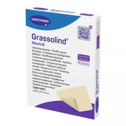 GRASSOLIND Obkladki z mazilom 5x5 cm, sterilni, 10 kosov