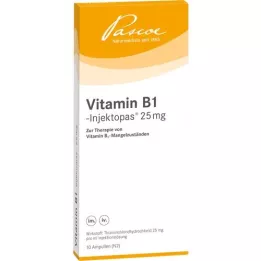 VITAMIN B1 INJEKTOPAS 25 mg raztopina za injiciranje, 10X1 ml