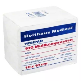 MULLKOMPRESSEN Ypsipad 10x10 cm nesterilni 8x, 100 kosov