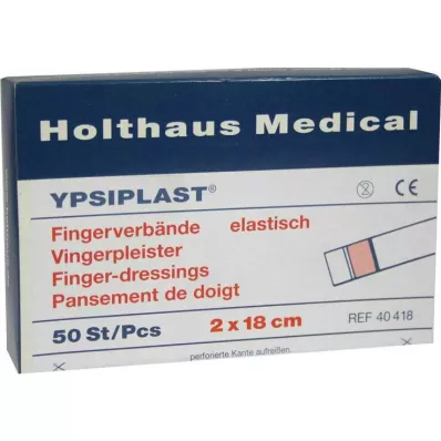 FINGERVERBAND Ypsiplast 2x18 cm elastična koža, 50 kosov