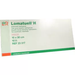 LOMATUELL H Mazilo tul 10x30 cm sterilno, 10 kosov