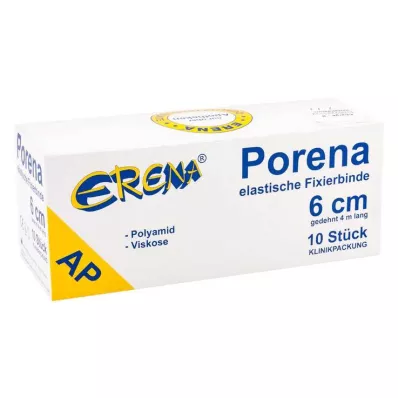 PORENA Elastični povoj iz gaze 6 cm bele barve, brez celofana, 10 kosov PORENA Elastični povoj iz gaze 6 cm bele barve, brez celofana, 10 kosov