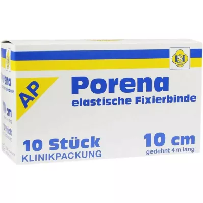 PORENA Elastični povoj iz gaze 10 cm bele barve, brez celofana, 10 kosov PORENA Elastični povoj iz gaze 10 cm bele barve, brez celofana, 10 kosov