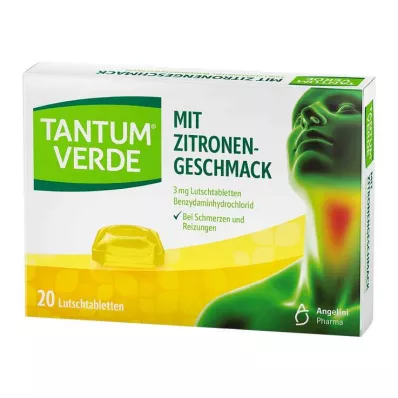 TANTUM VERDE 3 mg pastilke z okusom limone, 20 kosov TANTUM VERDE 3 mg pastilke z okusom limone, 20 kosov