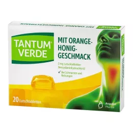 TANTUM VERDE 3 mg pastilke z okusom pomaranče in medu, 20 kosov