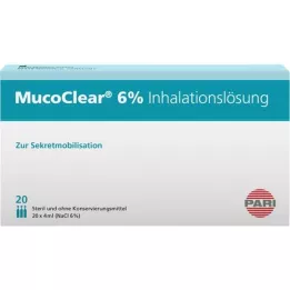 MUCOCLEAR 6 % raztopina NaCl za inhaliranje, 20X4 ml