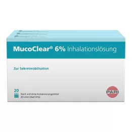 MUCOCLEAR 6-odstotna raztopina NaCl za inhaliranje, 60X4 ml