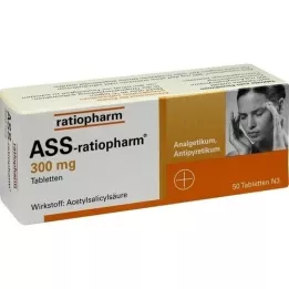ASS-ratiopharm 300 mg tablete, 50 kosov