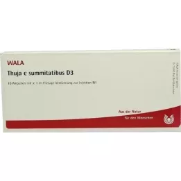 THUJA E SUMMITATIBUS D 3 ampule, 10X1 ml