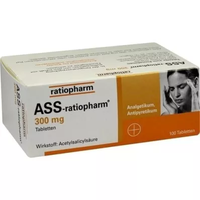 ASS-ratiopharm 300 mg tablete, 100 kosov