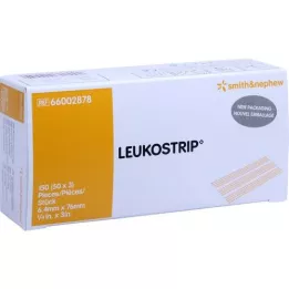 LEUKOSTRIP Trakovi za šivanje ran 6,4x76 mm škatla, 50X3 kosov