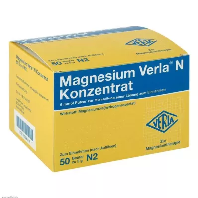 MAGNESIUM VERLA N Koncentrat za oralno uporabo, 50 kosov