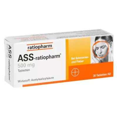 ASS-ratiopharm 500 mg tablete, 30 kosov