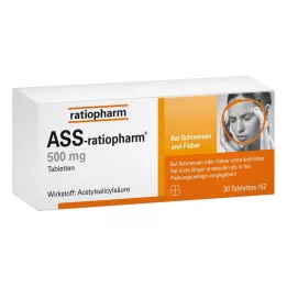 ASS-ratiopharm 500 mg tablete, 30 kosov