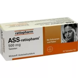 ASS-ratiopharm 500 mg tablete, 50 kosov