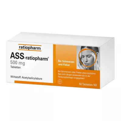 ASS Ratiopharm 500 mg tablete, 50 kom