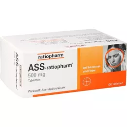 ASS-ratiopharm 500 mg tablete, 100 kosov