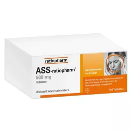 ASS-ratiopharm 500 mg tablete, 100 kosov