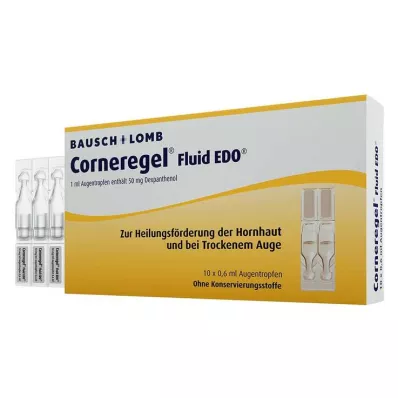 CORNEREGEL Tekočina EDO Kapljice za oči, 10X0,6 ml