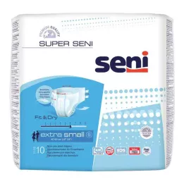 SUPER SENI Hlače za inkontinenco, velikost XS, 10 kosov