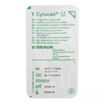CYTOCAN Priključna kanila 20 G 15 mm, 1 kos CYTOCAN Priključna kanila 20 G 15 mm, 1 kos