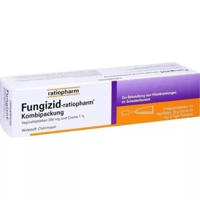 FUNGIZID-ratiopharm 3 vag. tablete + 20g krema, 1 pakiranje