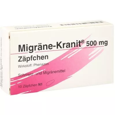 MIGRÄNE KRANIT 500 mg svečke, 10 kosov