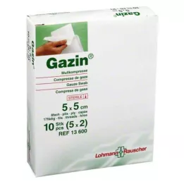 GAZIN Gaza 5x5 cm, sterilna, 8-kratna, 5X2 kosov
