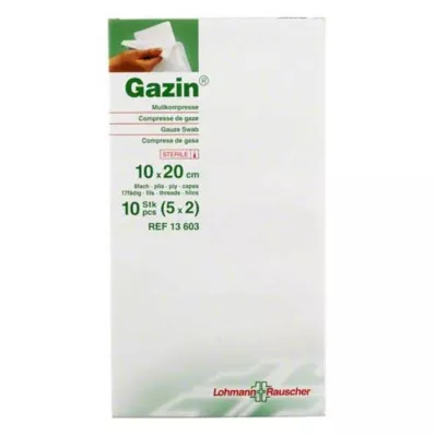 GAZIN Gaza 10x20 cm, sterilna, 8-kratna, 5X2 kosov