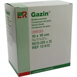 GAZIN Gaza 10x10 cm, sterilna, 8-kratna, 25X2 kosov