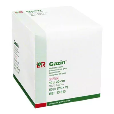 GAZIN Gaza 10x20 cm, sterilna, 8-kratna, 25X2 kosov GAZIN Gaza 10x20 cm, sterilna, 8-kratna, 25X2 kosov